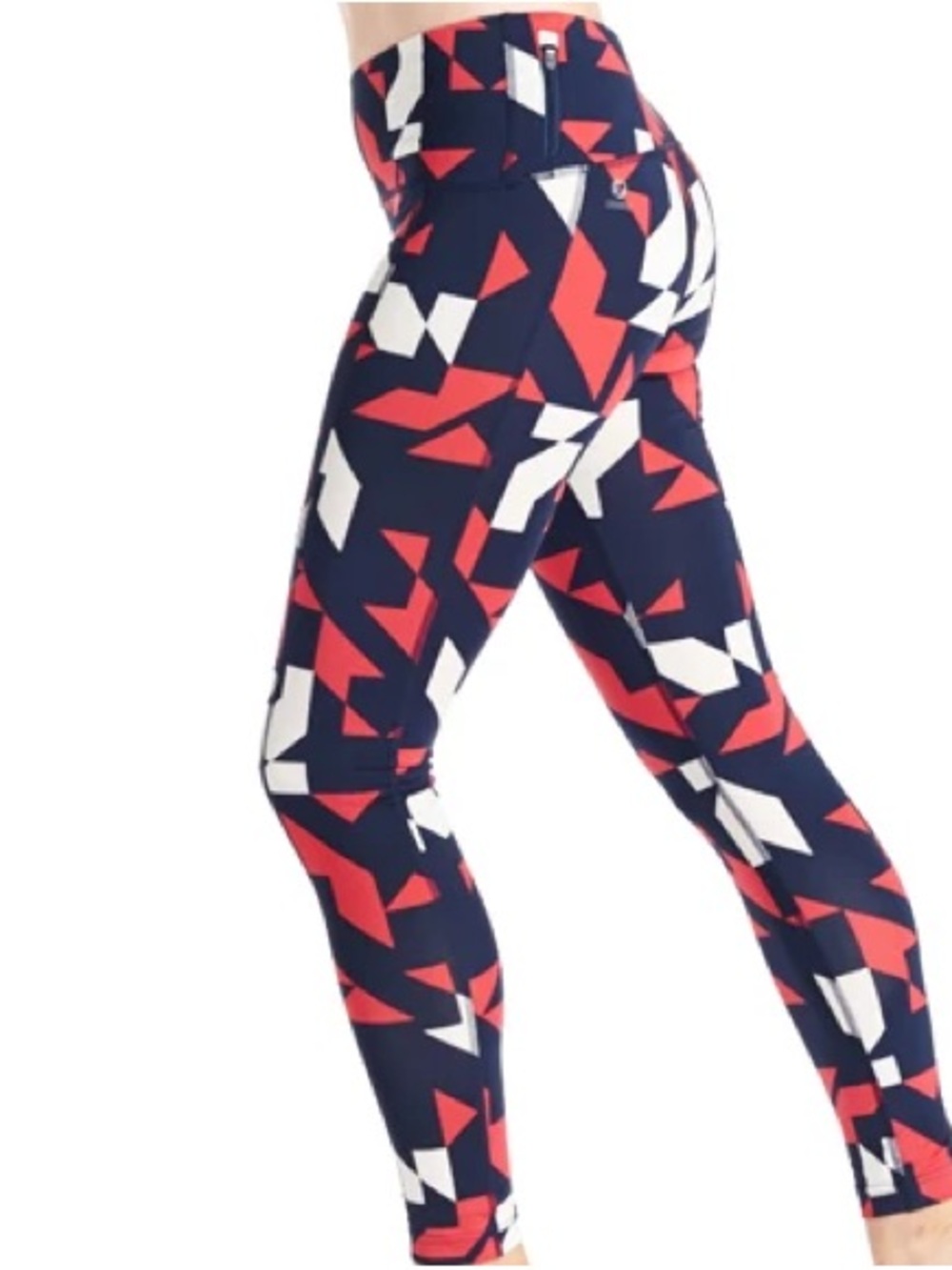 Oiselle KC Leggings Midnight Tribeca Print Sz 2